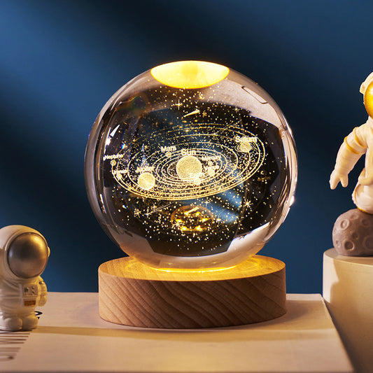 Creative Galaxy 3D Crystal Ball with LED Base