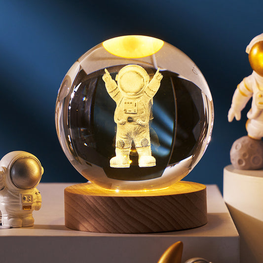 Creative Galaxy 3D Crystal Ball with LED Base