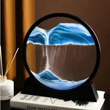 Sand Lamp 3D Moving Sandscapes 7 inch Showpiece - Home Decoration (Random Color)