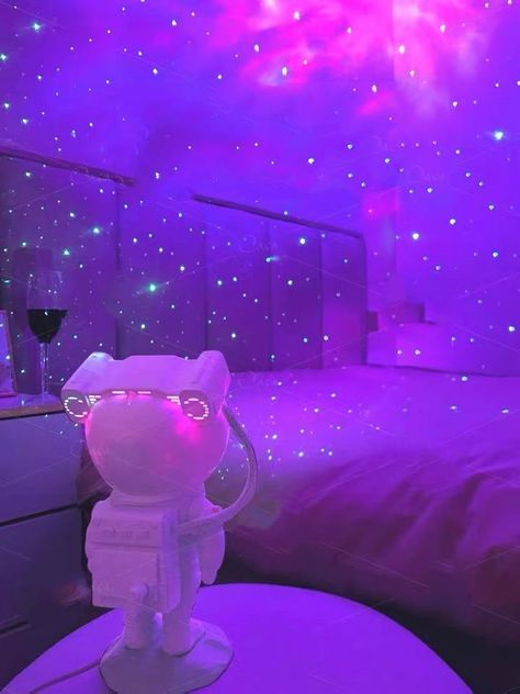 Astronaut Star Projector, Kids Night Light, Nebula Projector Light. Galaxy Bedroom Projector