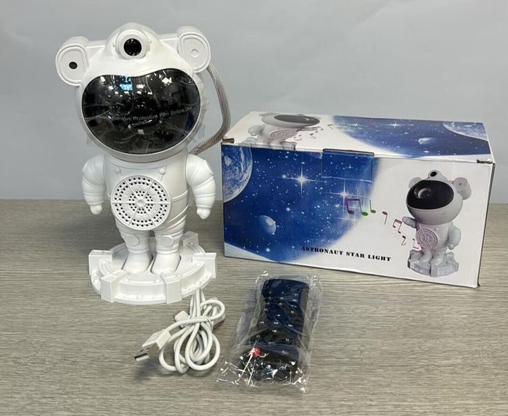 Astronaut Star Projector, Kids Night Light, Nebula Projector Light. Galaxy Bedroom Projector
