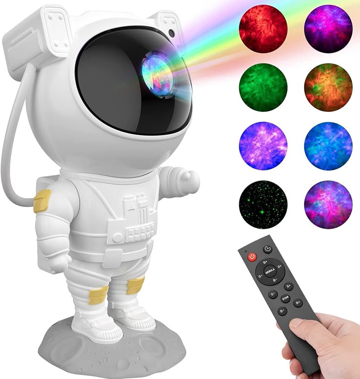 Astronaut Star Projector, Kids Night Light, Nebula Projector Light. Galaxy Bedroom Projector