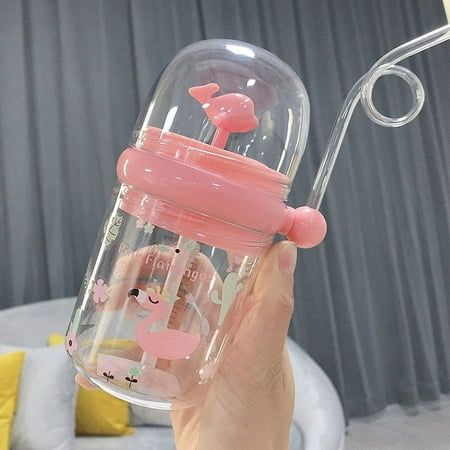 Baby Water Bottle Cartoon Whale Children Cup Baby Feeding